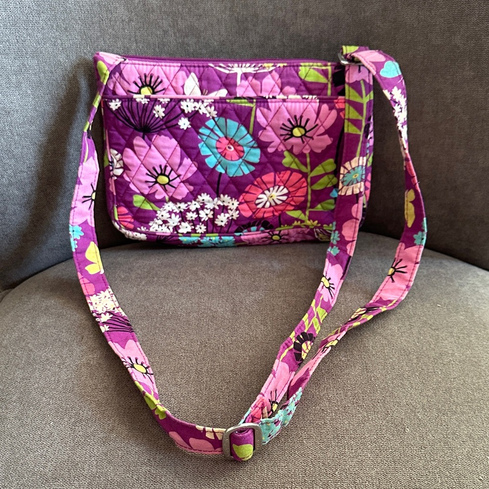 Vera Bradley Flutterby Pattern Crossbody Shoulder Bag - Picture 3 of 6